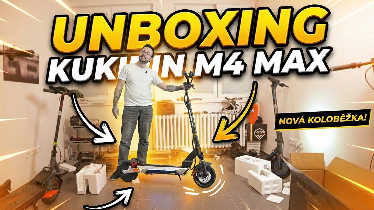 KuKirin M4 Max - cena pod 11 a parametry moc hezké 👏. Unboxing 📦