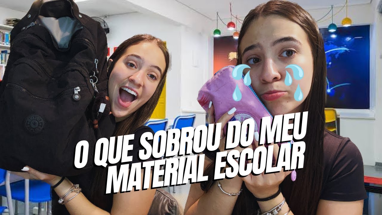 TUDO QUE SOBROU DO MEU MATERIAL ESCOLAR | JULIA PIMENTEL