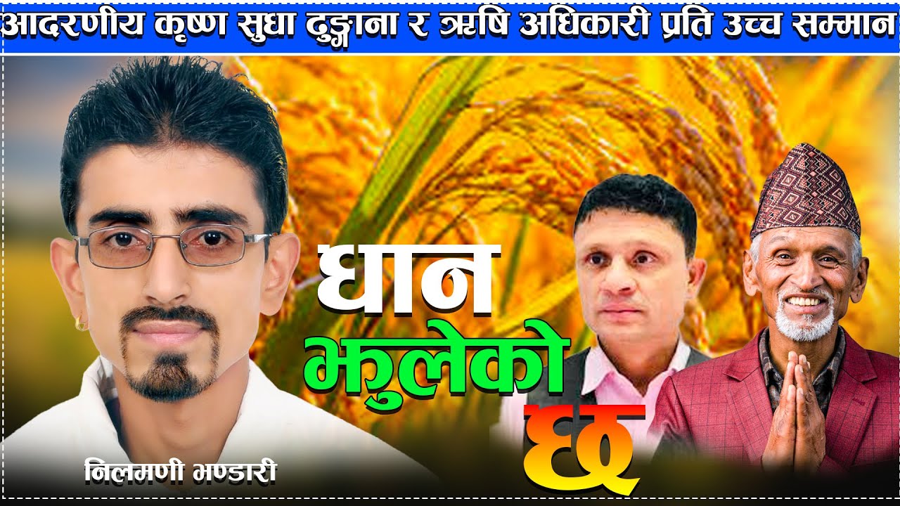 Dhan Jhuleko Chha || धान झुलेको छ || Nilmani Bhandari/Rishi Adhikari/Krishna Sudha Dhungana New Song