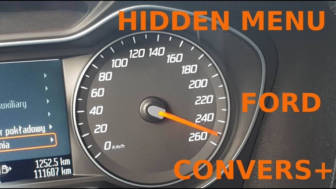 FORD Convers+ | HIDDEN MENU + on-board computer | UKRYTE MENU + komputer pokładowy