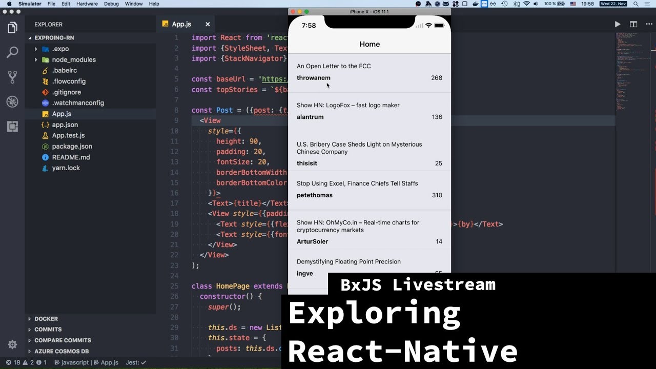 BxJS Livestream - Exploring React-Native