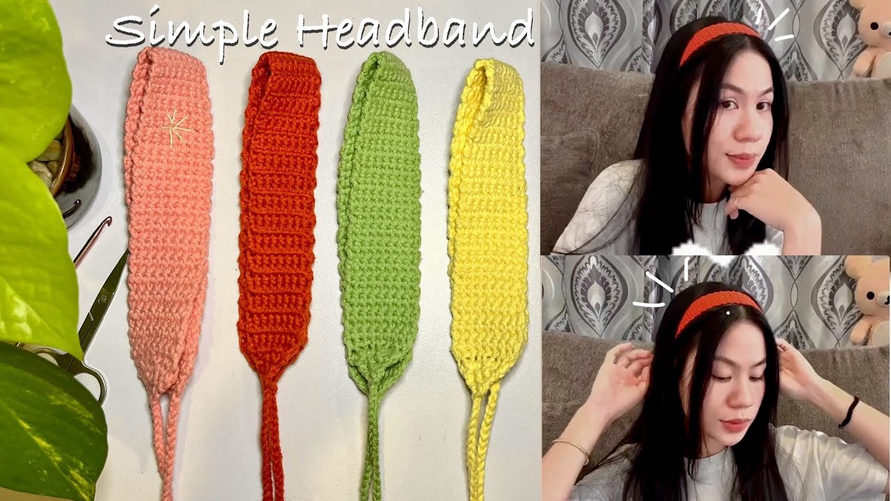 How To Crochet Headband Tutorial | Crochet Simple Headband For Beginners