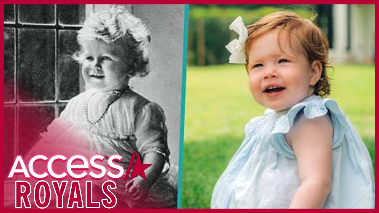 Meghan Markle's Daughter Lilibet & The Queen's 1st Birthday Photos Share Similarities