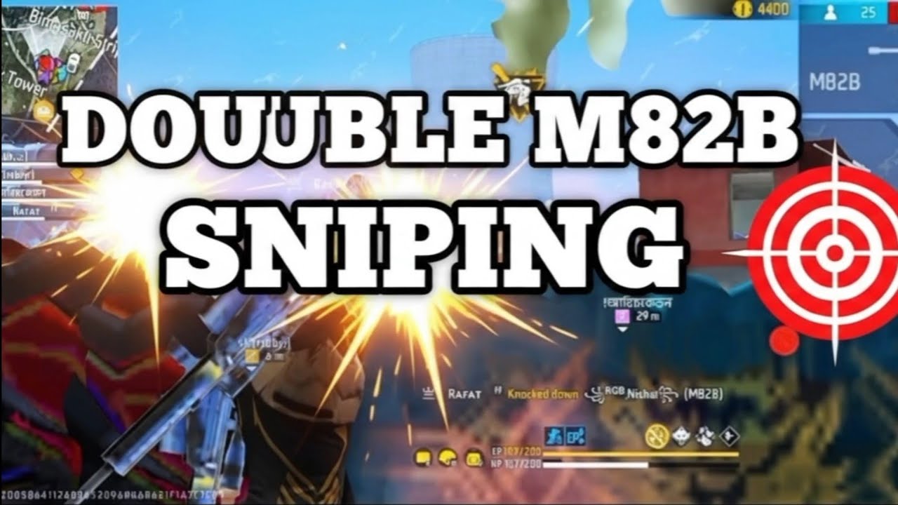 Double M82B sniping😵🎯‼️ Sniping in BR Rank mood ⚡💫 