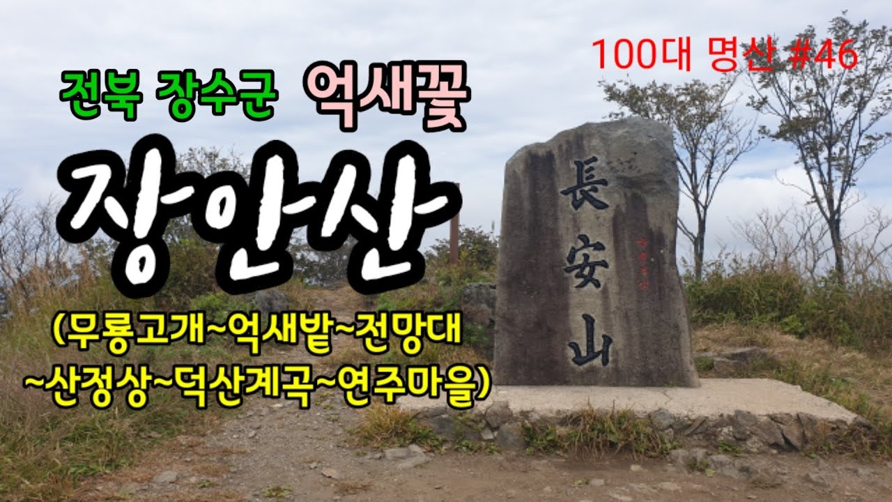 장안산 *무룡고개출발  (무룡고개~억새밭~전망대~산정상~덕산계곡~연주마을)