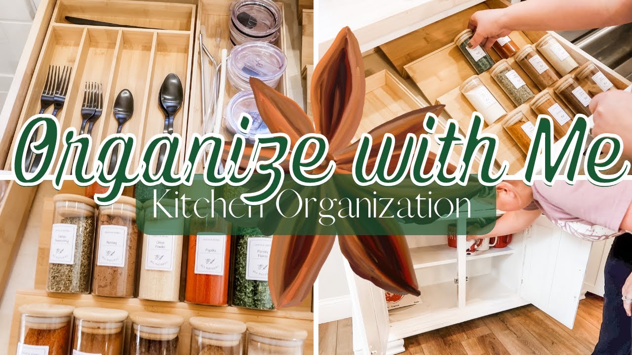 ORGANIZE WITH ME | KITCHEN ORGANIZATION | SPICES & HERBS | RAE DUNN ORGANIZE |