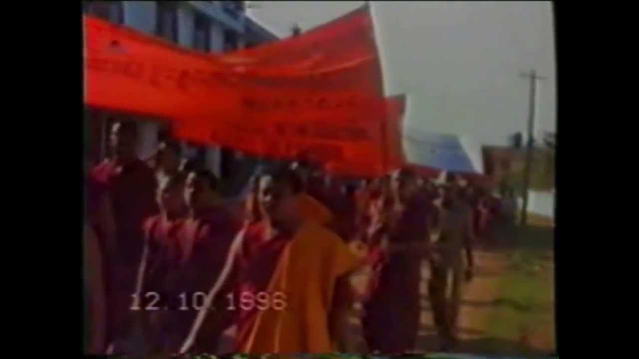 Peaceful demo's against the Dalai Lama's religious intolerance 1996