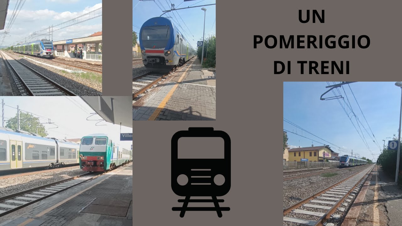 Un pomeriggio di treni alla stazione di Villastellone (TO)