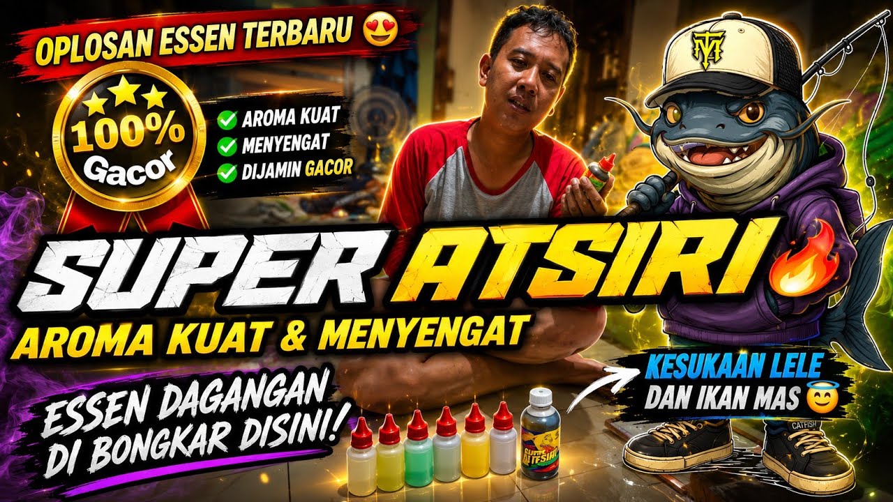 Essen oplosan super atsiri aroma kuat dan menyengat yang disukai para ikan