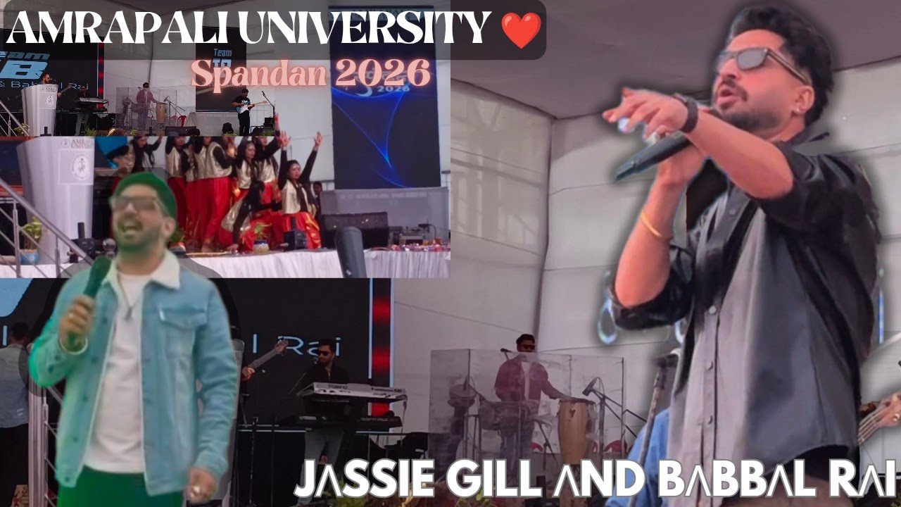 Jassi Gill x Babbal Rai Live Performance❤️💥||Amrapali Spandan 2026 Vlog✨||Craziest Day Ever!