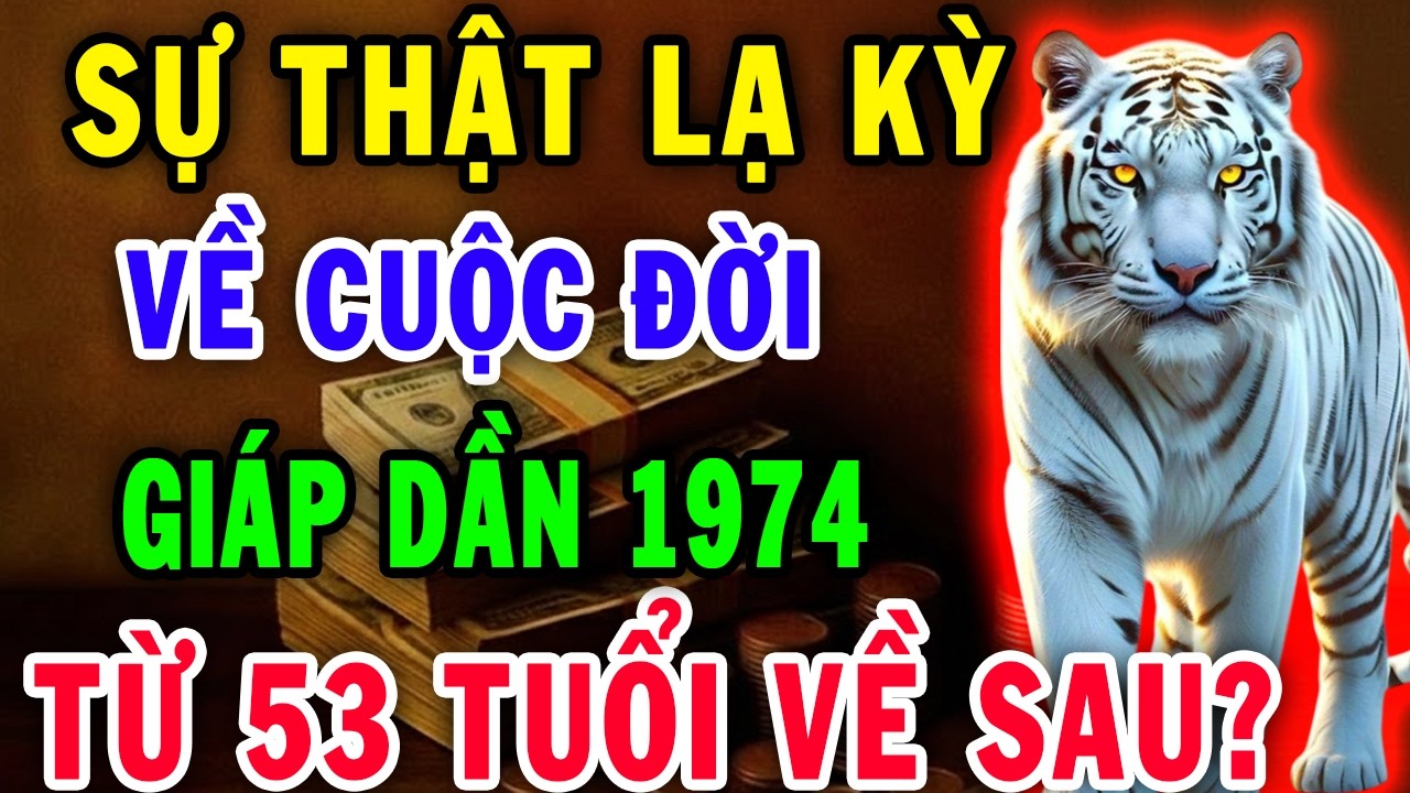 Lần Đầu Tiết Lộ! Sự Thật Lạ Kỳ: Tử Vi Trọn Đời Giáp Dần 1974,  Bạn Sẽ Bất Ngờ Lớn Khi Biết Điều Này