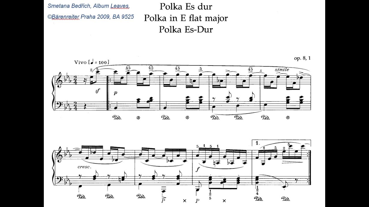 B. Smetana – Trois Polkas Poétiques, Op. 8 (Schiff)
