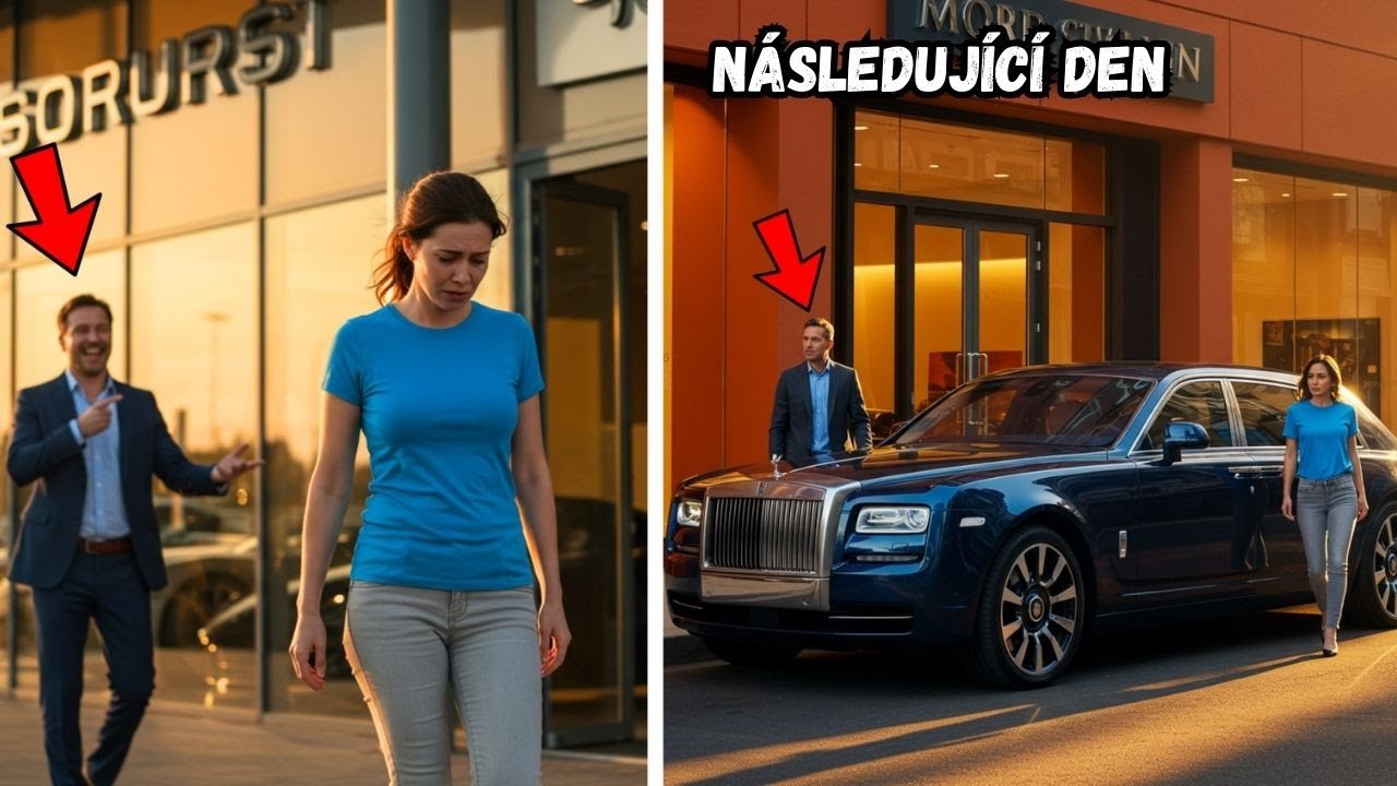 VYHODILI JI z Autoprodejny... Druhý Den Ráno PŘIJEL její ROZZUŘENÝ Manžel v Rolls Royceu