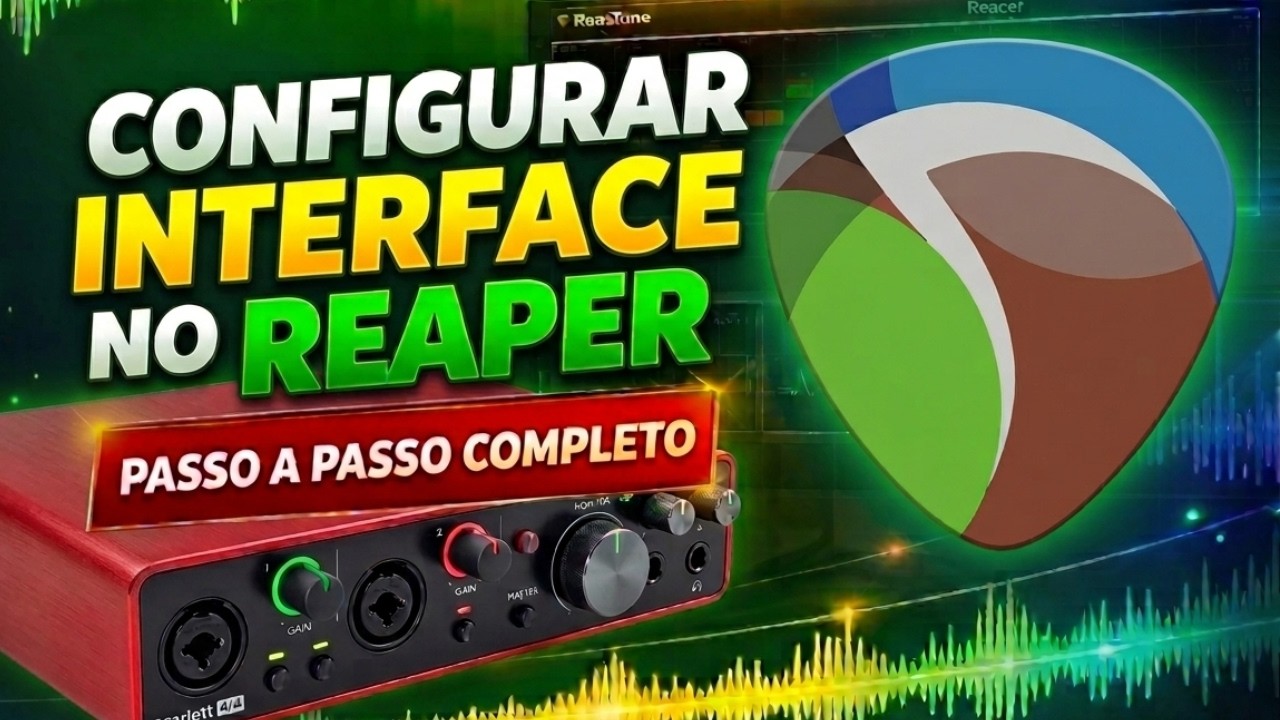 Como configurar interface de áudio no Reaper  -  Reaper de A - Z