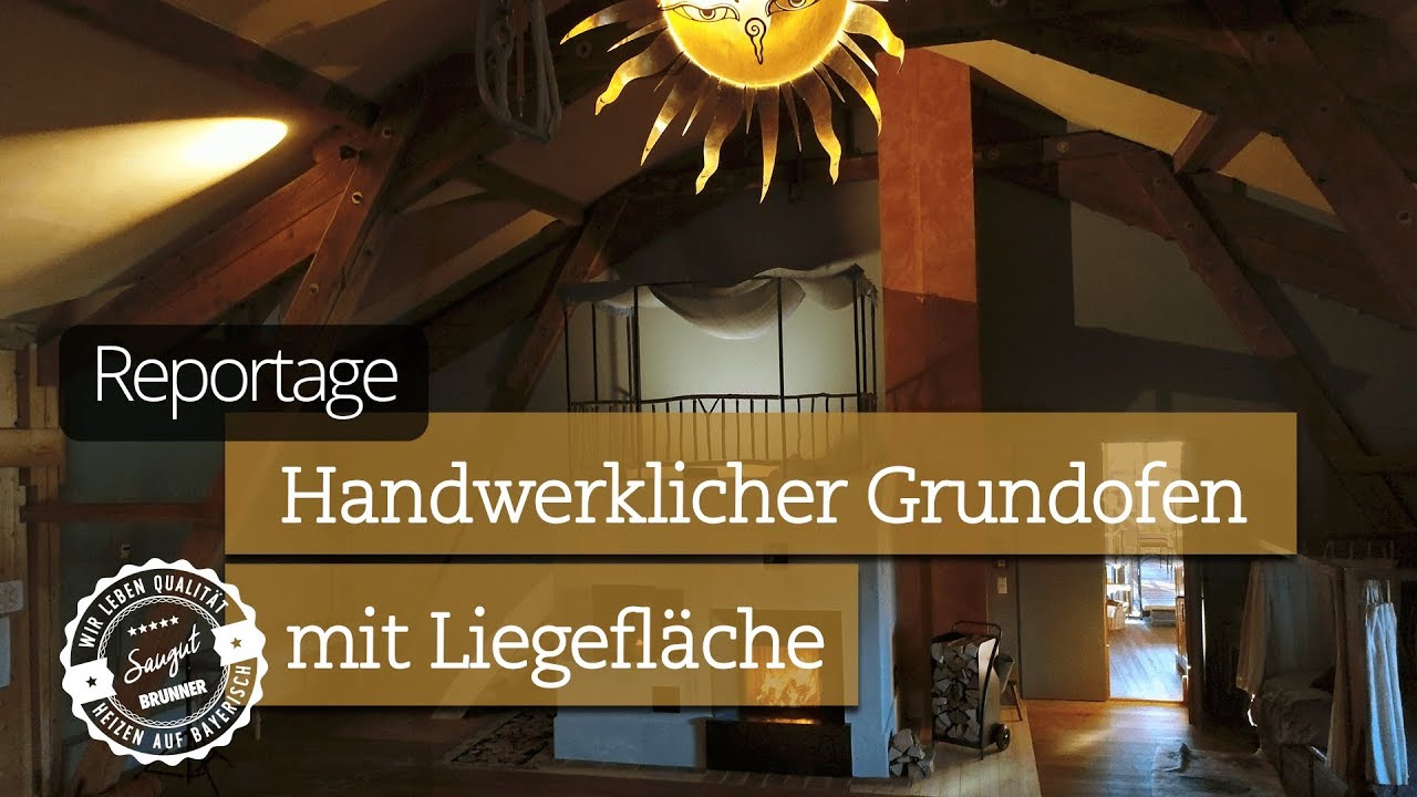Handwerklicher Grundofen mit Liegefl&auml;che