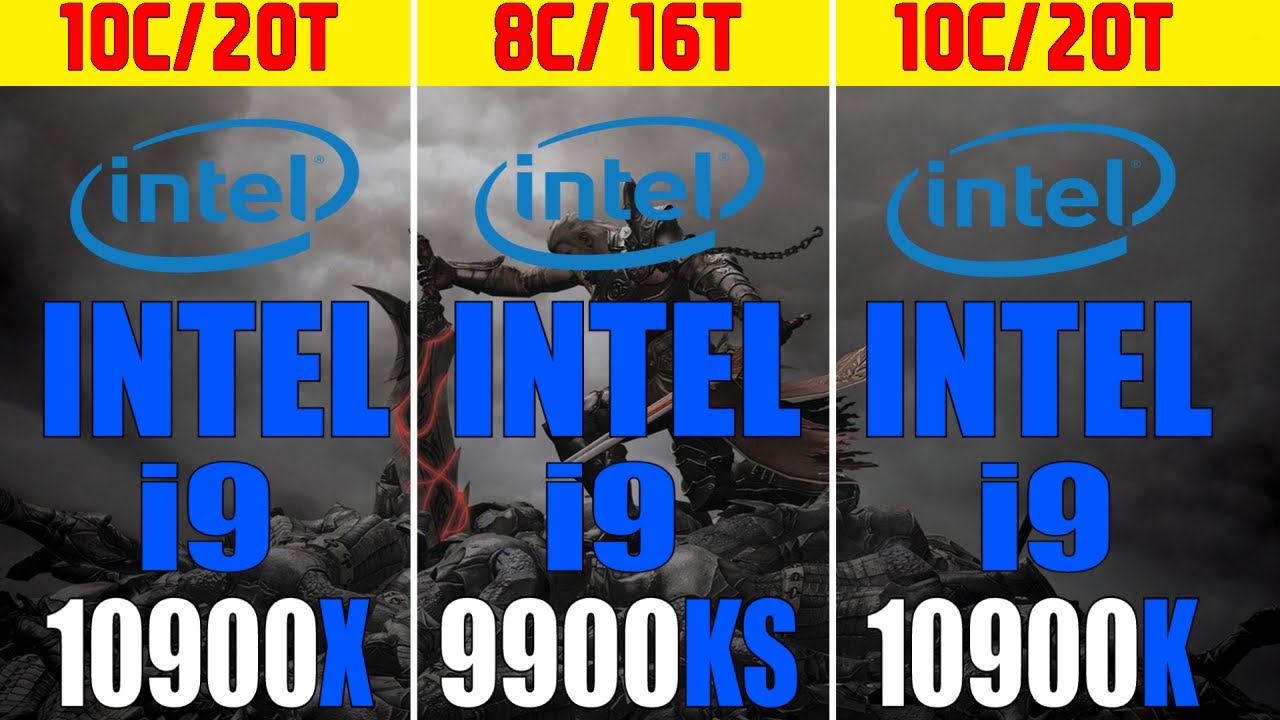 INTEL i9 10900X vs INTEL i9 9900KS vs INTEL i9 10900K | 19 PC GAMES TEST |