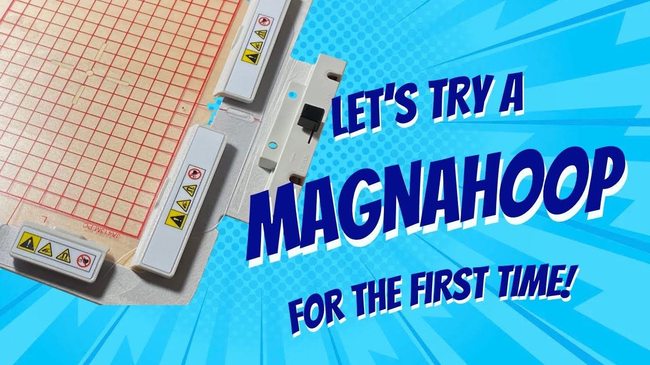 Тестирование MagnaHoop на швейной машинке Janome 550E.