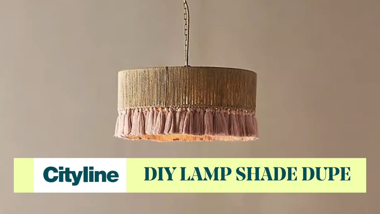 A DIY Anthropologie lamp shade dupe for $50