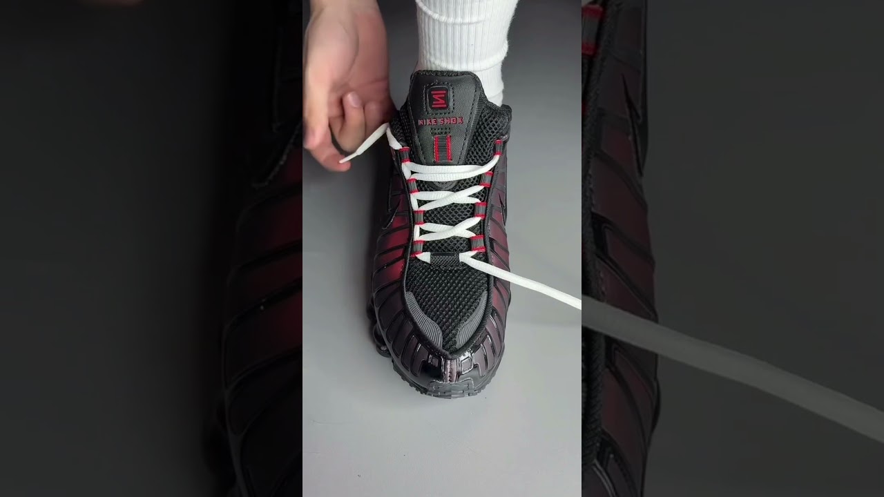 how to lace Nike Shox 🐊 Super Good 🔥