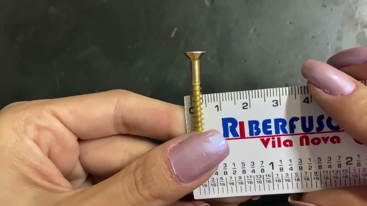 Como medir um parafuso ATARRAXANTE/ MADEIRA/ CHIPBOARD/ FIXER. Aprenda de forma simples.