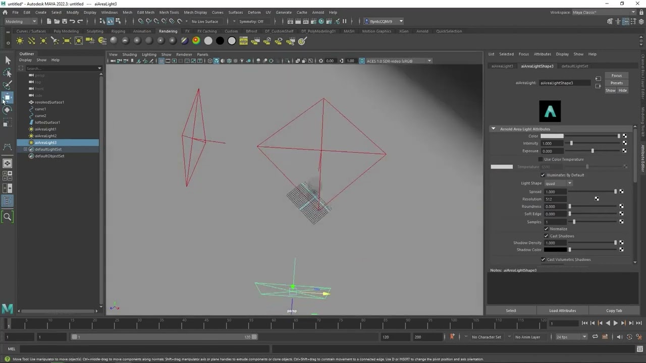 Maya: Spline Model a Wine Glass 03/04
