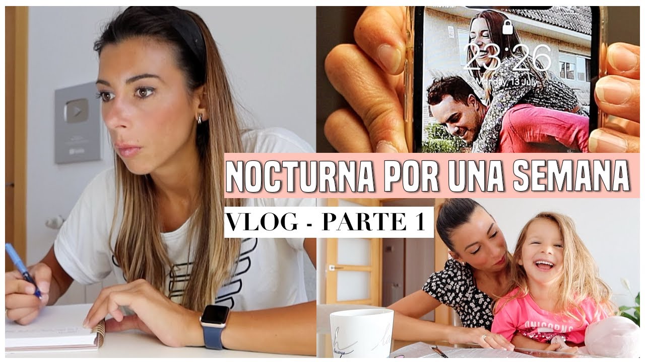 NOCTURNA por UNA SEMANA 😴 Primer día cambio de hábitos y rutinas trabajando de noche en casa | VLOG