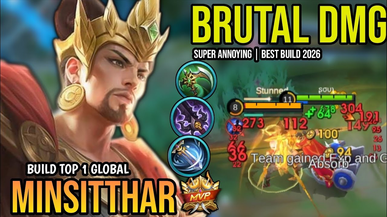 MINSITTHAR BEST BUILD 2026 | BUILD TOP 1 GLOBAL MINSITTHAR GAMEPLAY | MOBILE LEGENDS✓