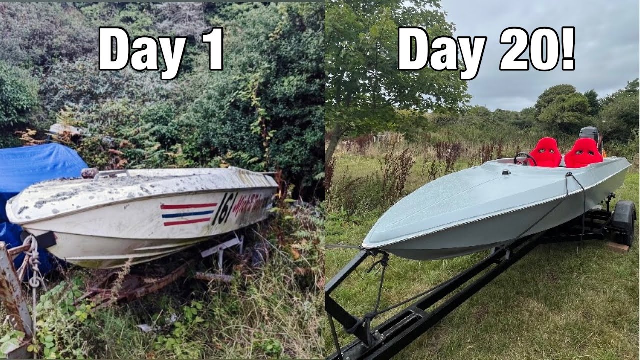 We Spent £4000 Rebuilding This 1970 Speedboat!