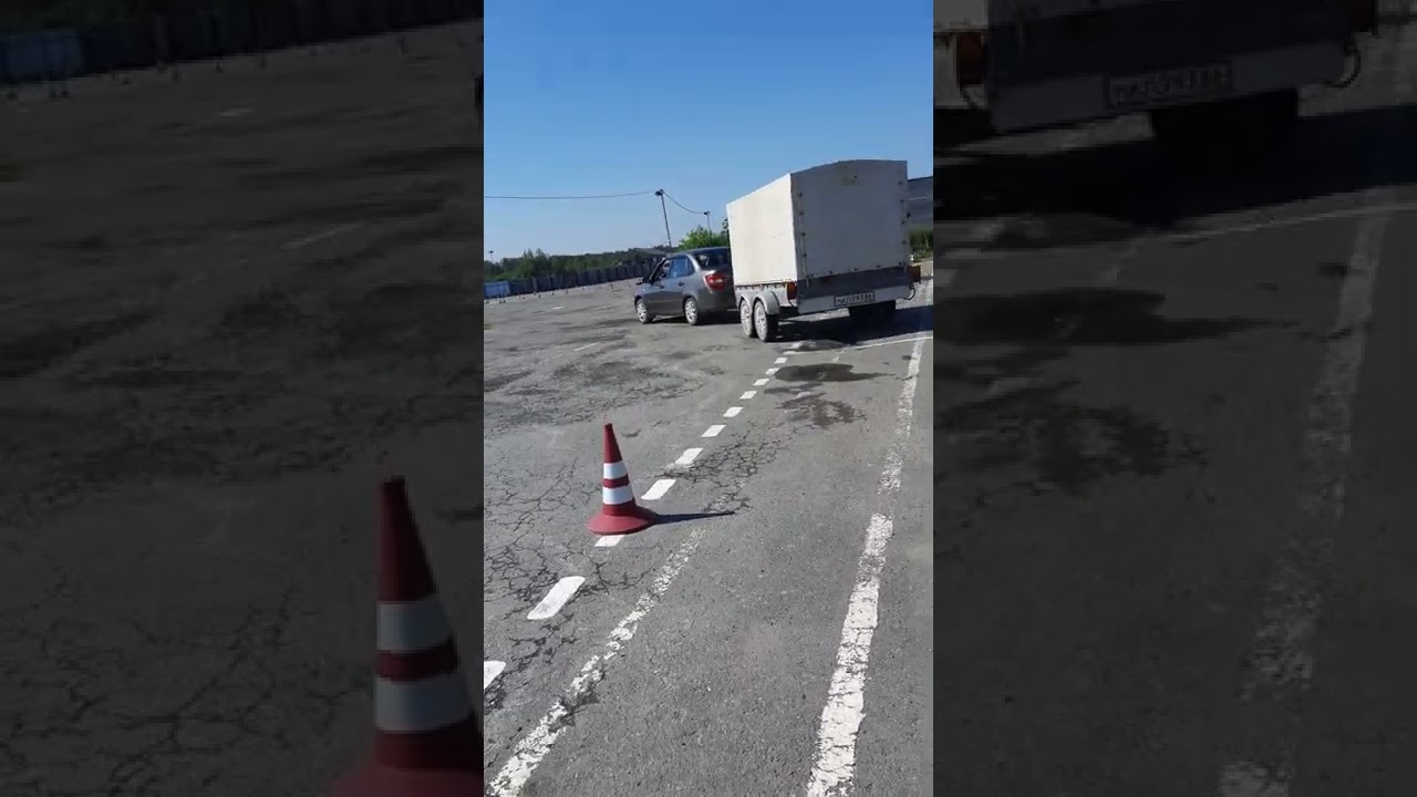 Обучение на категорию BE (легковой автомобиль с прицепом) - экзаменационные упражнения