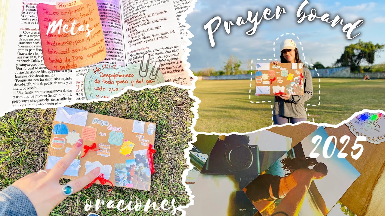 ¿Cómo hacer un tablero de oración? | Mis metas de 2025 | Prayer board 🙏🏻📖🌷