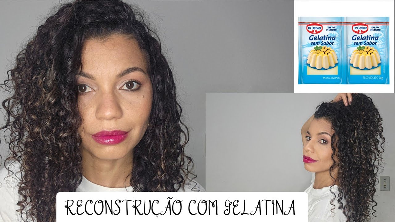 RECONSTRUÇÃO CAPILAR COM GELATINA INCOLOR...