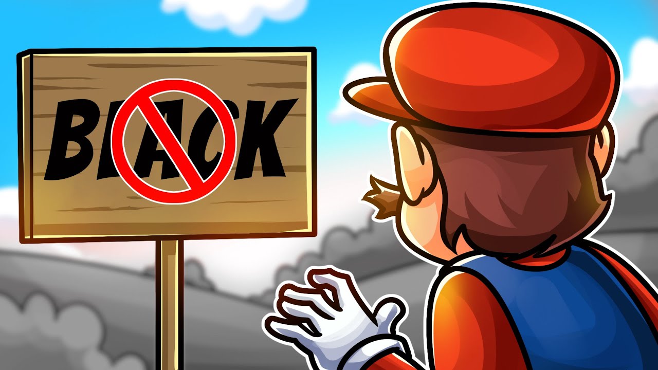 Every Mario Game but You Can't Touch BLACK