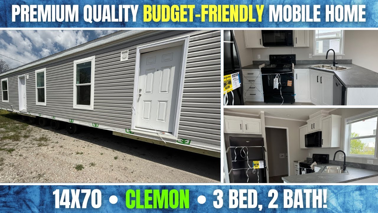 14X70-&ldquo;Clemon&rdquo; Premium Quality Budget-Friendly Mobile Home Tour | Champion's Smart Layout