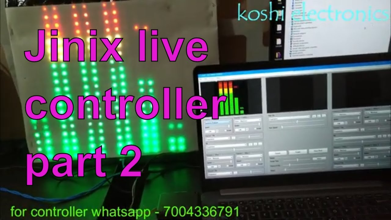 New pixel led live controller from JINIX software part 2