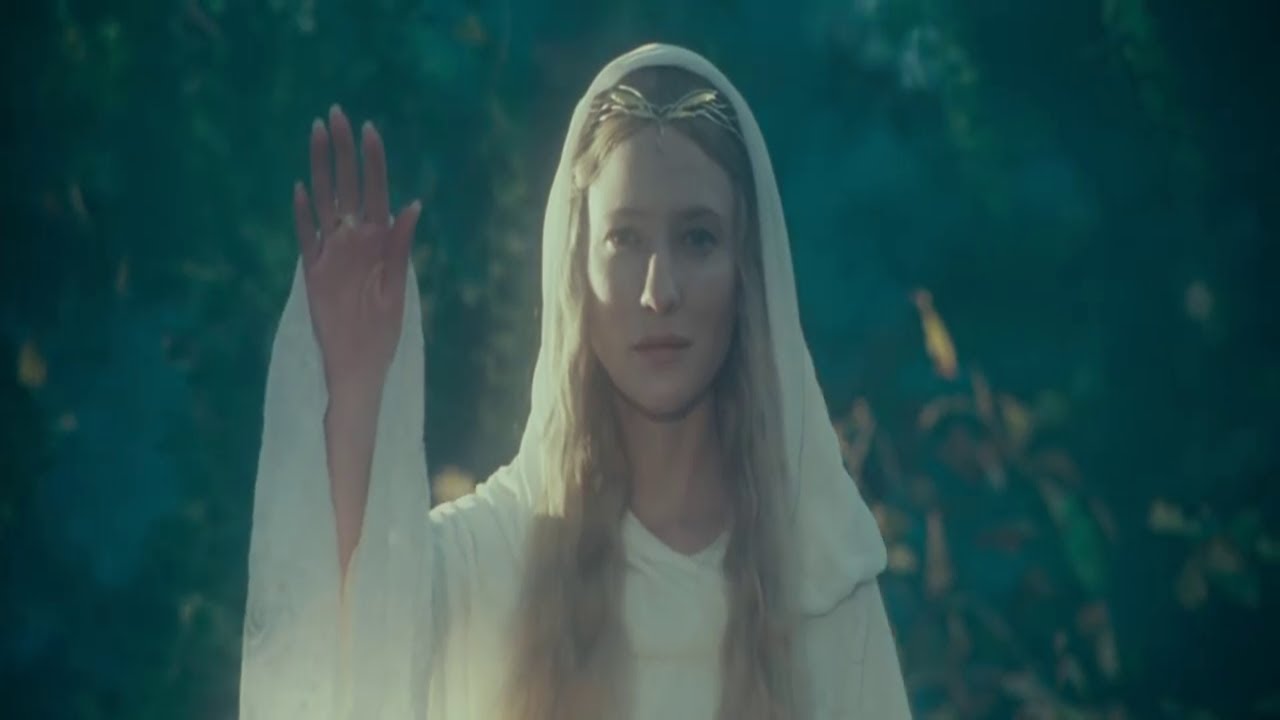 The Fellowship of the Ring leaves L&oacute;rien  Galadriel gives gifts