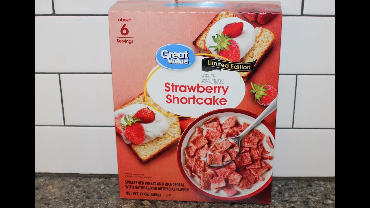 Great Value (Walmart) Limited Edition Strawberry Shortcake Cereal Review