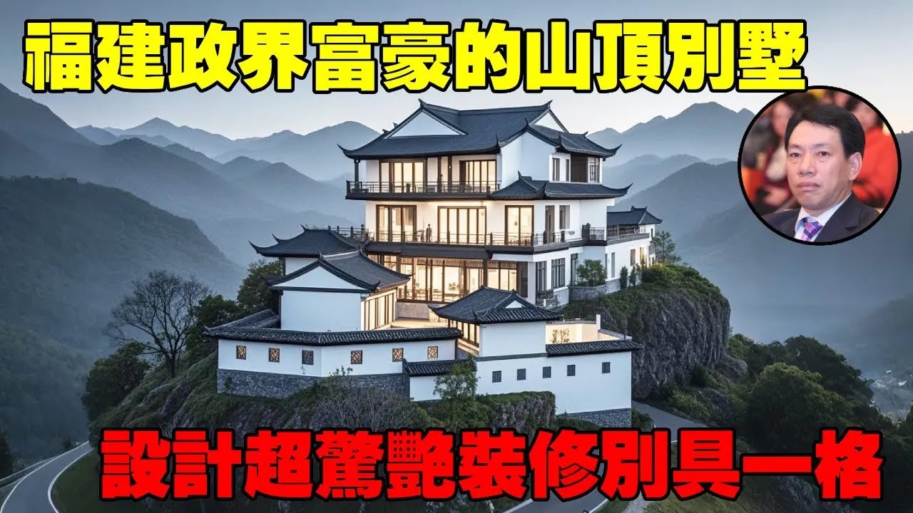 超驚人的山頂別墅丨中規中矩的中式豪宅丨福建手下豪宅上百個其中一套豪宅丨Villas in rural China【快意村夫】