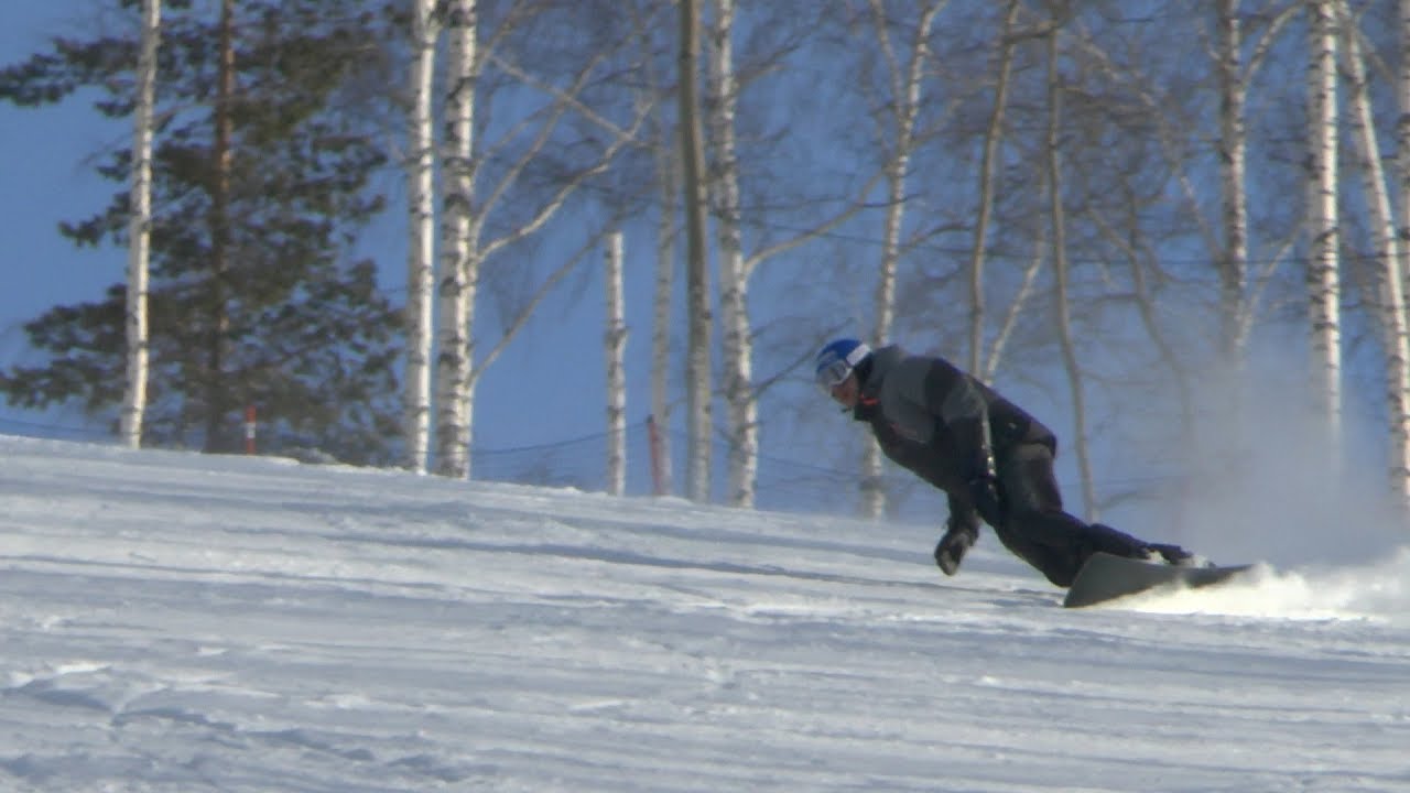 Extremecarving - max inclination, hands off the slope!