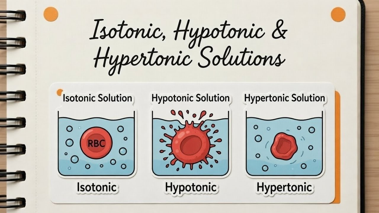 IV Fluids Explained: Isotonic, Hypotonic & Hypertonic Solutions