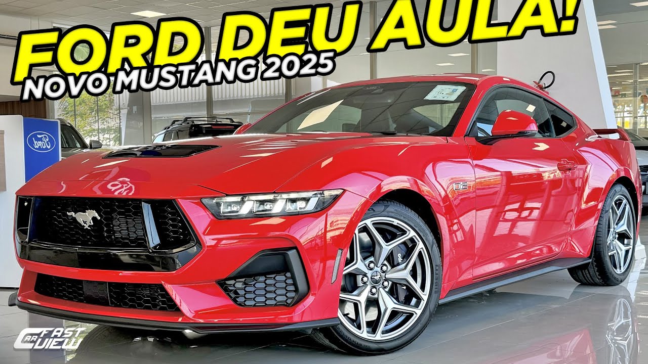 NOVO FORD MUSTANG GT 2025 MELHOR QUE PORSCHE? O ÚLTIMO MUSCLE CAR V8 FICOU +BARATO E POTENTE!