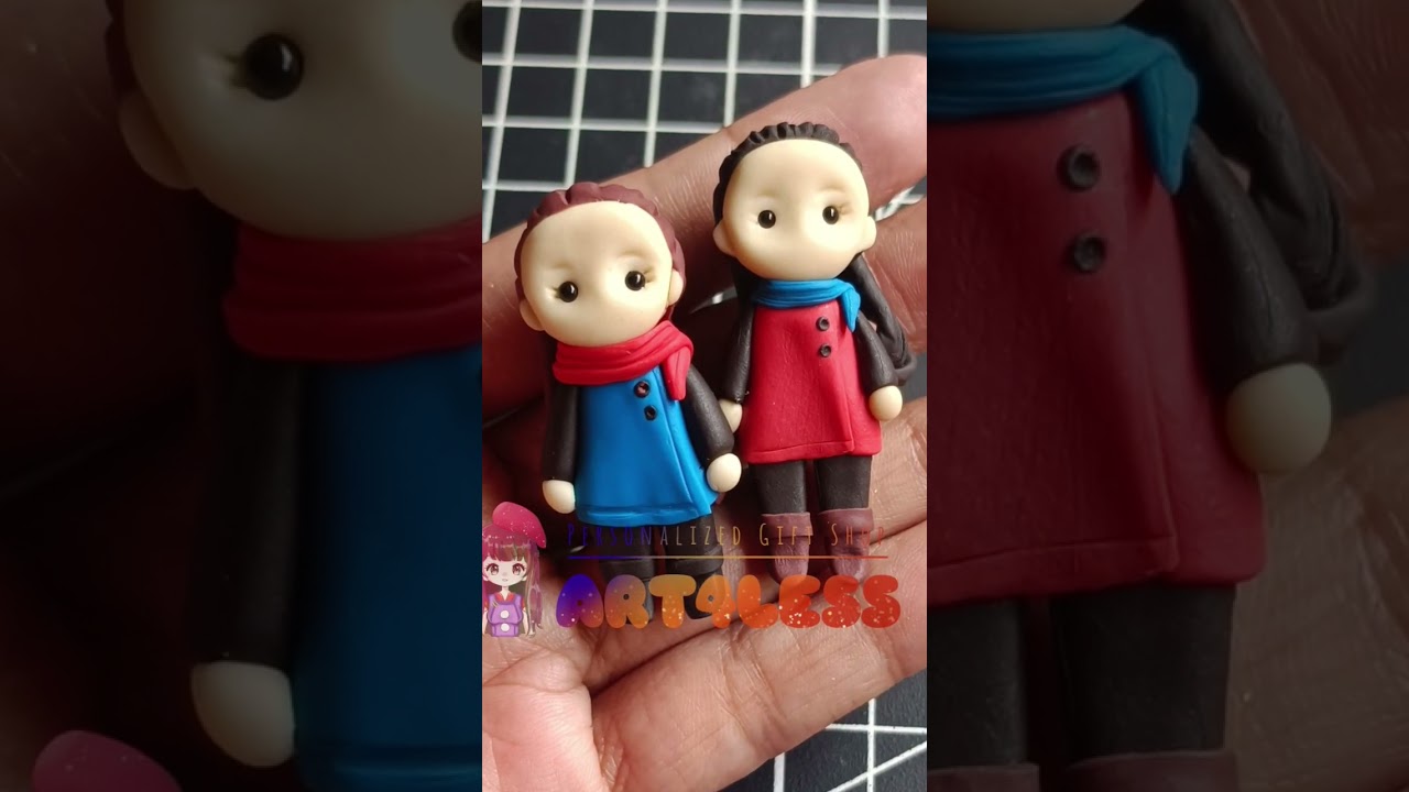 Tiny Princess Souvenir keychains #FADC #princess #chibi #doteye #airdryclay #claycraft #claycreation