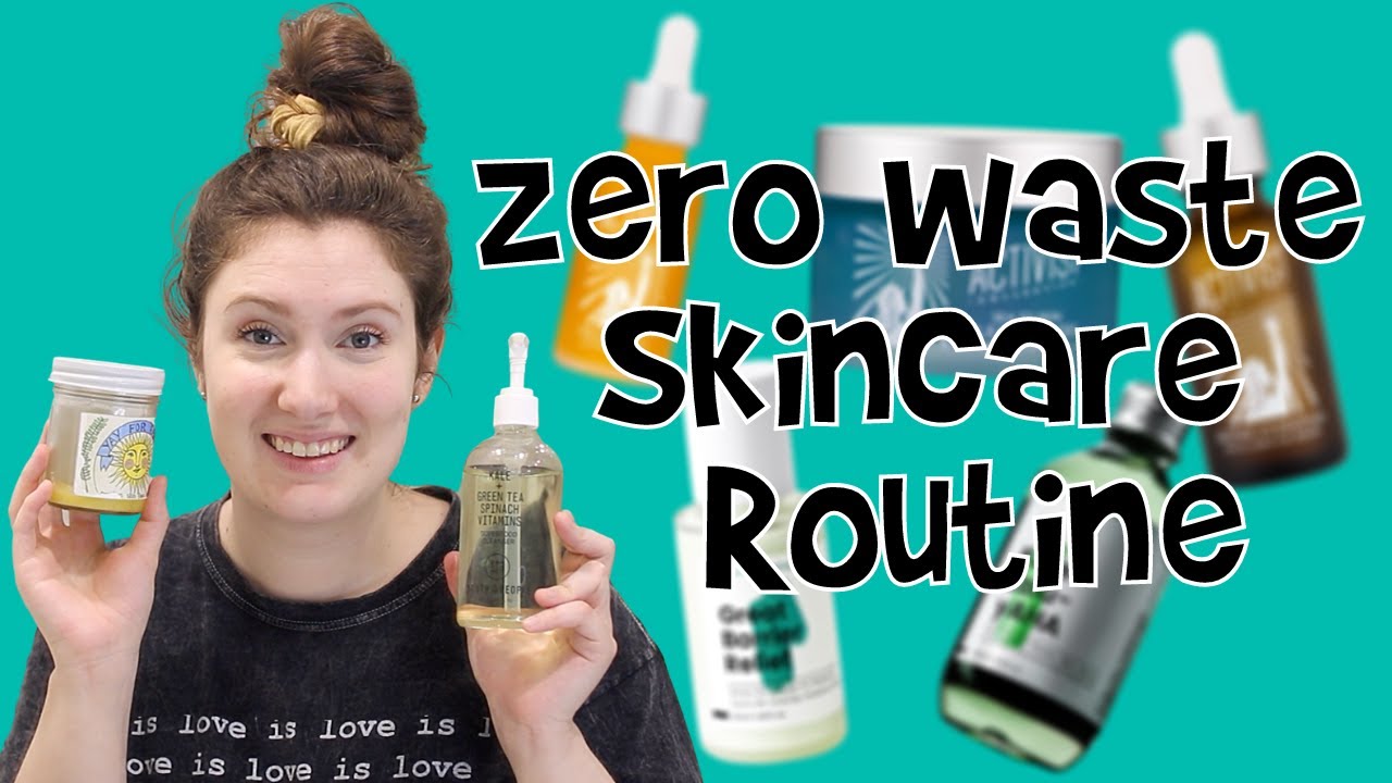 NIGHTTIME ZERO WASTE SKIN CARE ROUTINE // Is it Hyram approved?? // Best Sustainable Skincare