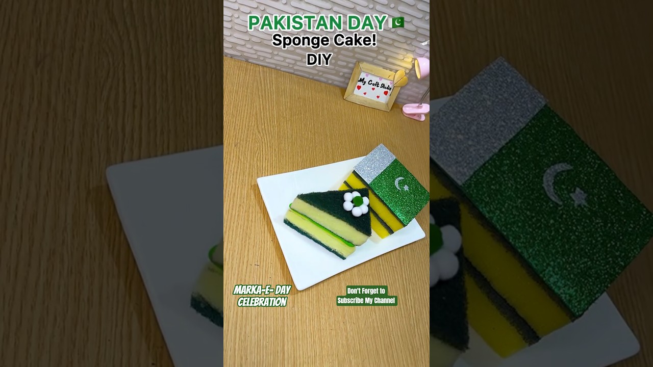 Easy sponge Cake DIY | Marka-e-Haq Day Celebration #shorts #pakistan