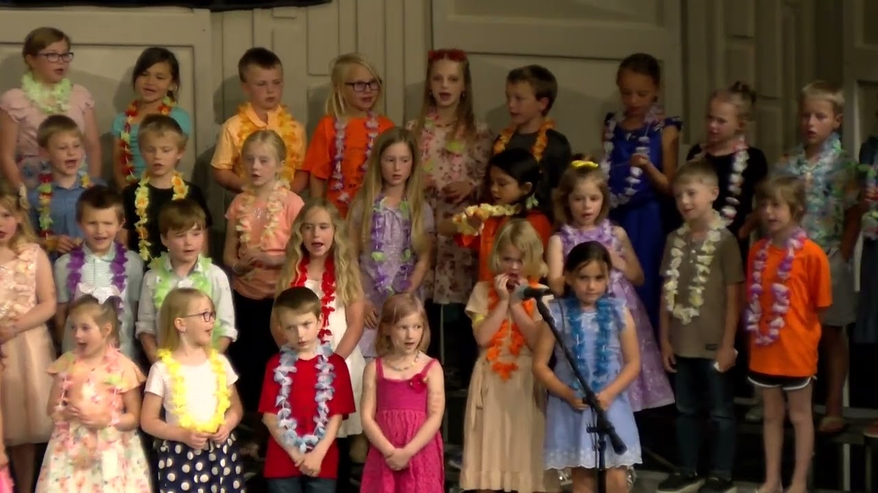 Kindergarten and First Grade Part 1 Spring Concert Monday, May 6, 2024