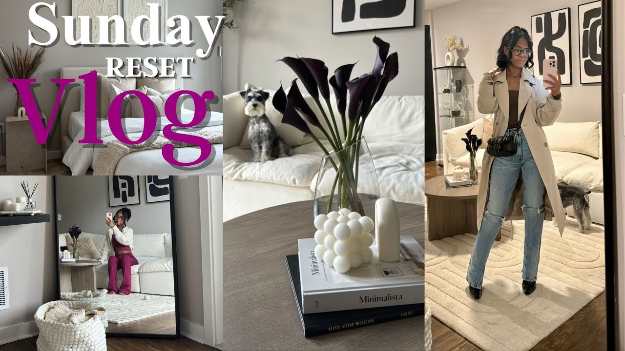 Cleaning + Dinner date + MORE! | Sunday Reset Vlog