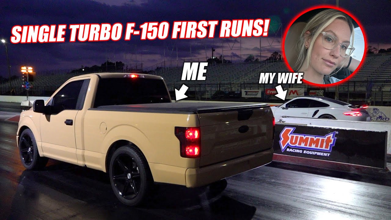 Racing My Wife For Mother's Day Was a Bad Idea... (F-150 Does a NASTY 4x4 Launch!!)
