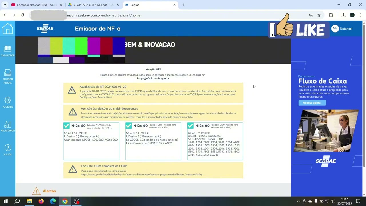 Como Emitir Nota de Devolu&ccedil;&atilde;o Emissor Sebrae