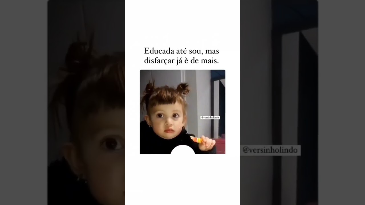 EDUCADA AT&Eacute; SOU... KKKKK #shorts