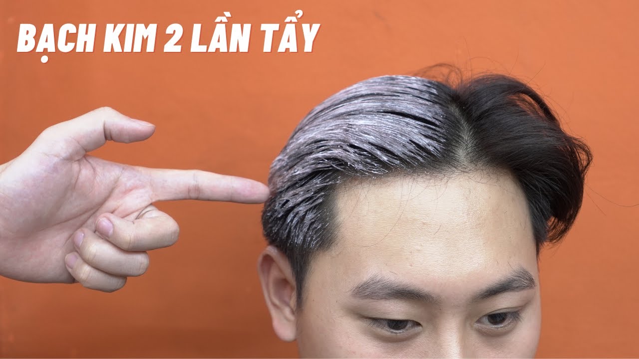 BẠCH KIM 2 LẦN TẨY | Kĩ Thuật Vào Thuốc + Khử Vàng Ra Trắng  - M.Hùng BarberSharing