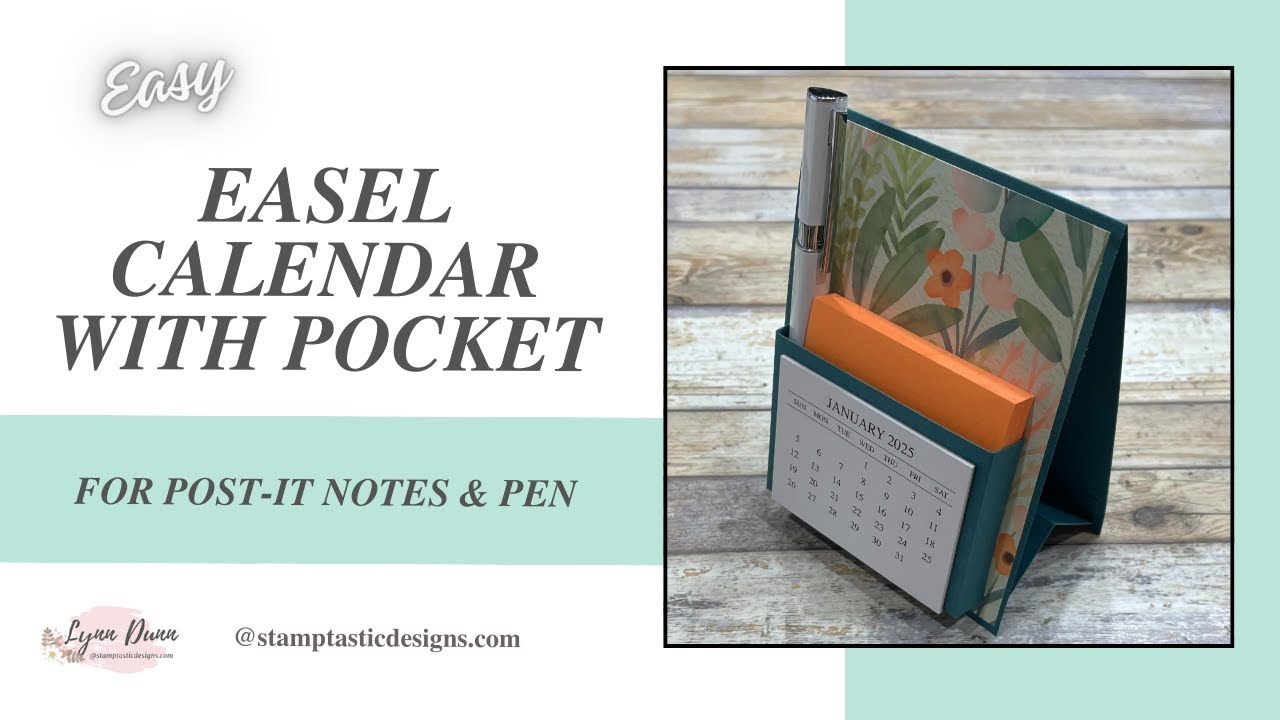 Easy DIY Pocket Easel Calendar